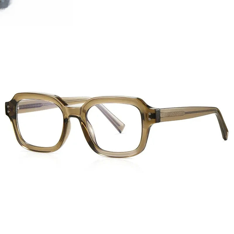 Women's Square Full Rim Plastic Reading Glasses Pfd2190 — view 8 | Rx Spectacle