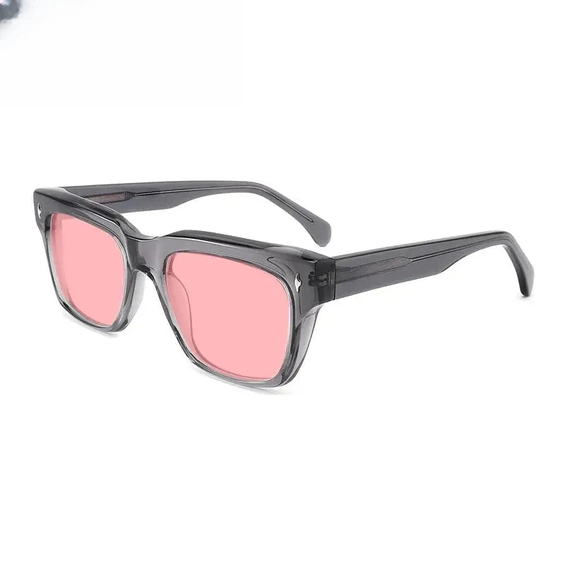 Unisex Square Full Rim Acetate Prescription Glasses Mo15 — view 11 | Rx Spectacle