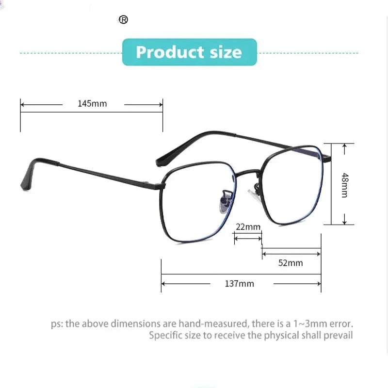 Women's Polygon Full Rim Stainless Steel Reading Glasses 618322 — view 2 | Rx Spectacle
