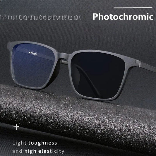 Unisex Square Full Rim Titanium Reading Glasses 9822-1 — view 1 | Rx Spectacle