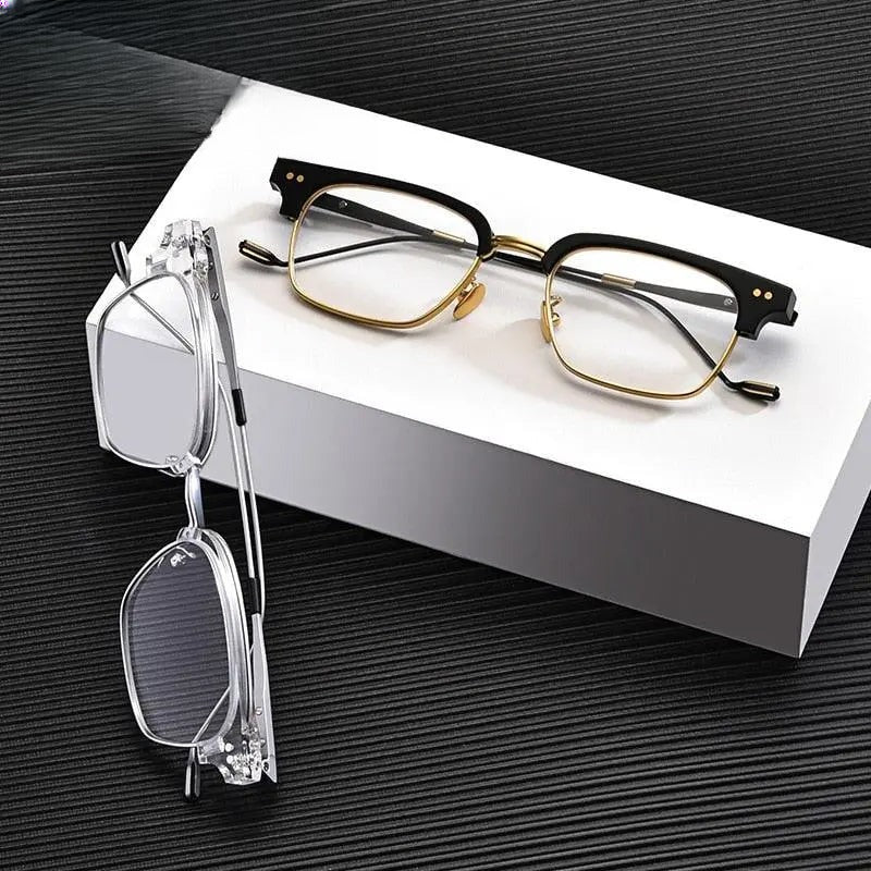 Unisex Square Full Rim Acetate Prescription Glasses Gxyj184 — view 1 | Rx Spectacle