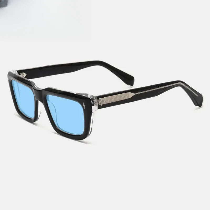 Unisex Square Full Rim Acetate Prescription Glasses Mo13 — view 11 | Rx Spectacle