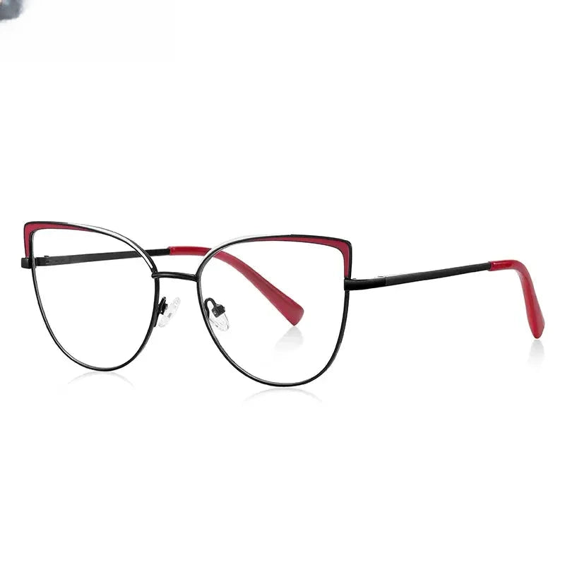 Women's Square Full Rim Alloy Reading Glasses 3103 — view 11 | Rx Spectacle