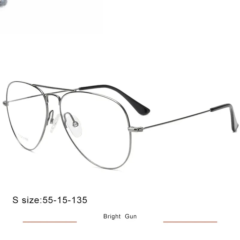 Unisex Oval Full Rim Titanium Double Bridge Prescription Glasses 716050 — view 7 | Rx Spectacle