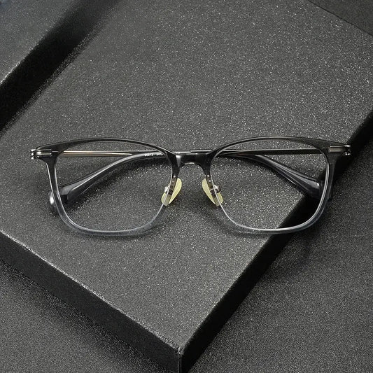 Unisex Square Full Rim Titanium Prescription Glasses 390012 — view 1 | Rx Spectacle