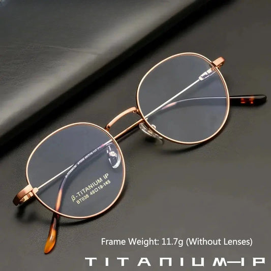Women's Oval Full Rim Titanium Prescription Glasses 360381 — view 1 | Rx Spectacle
