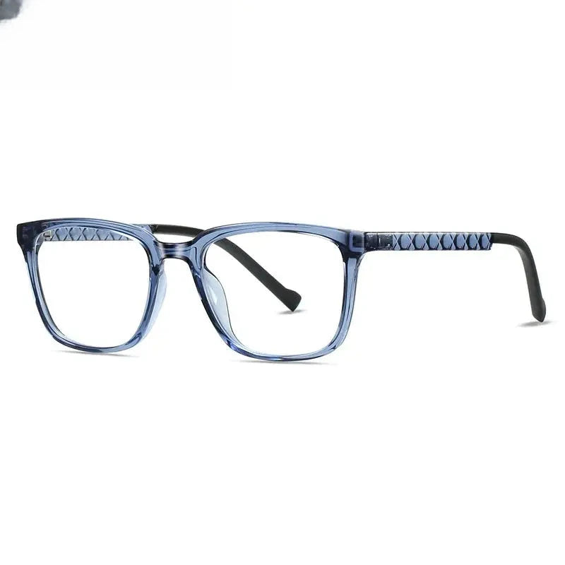 Unisex Square Full Rim Titanium Prescription Glasses 474017 — view 4 | Rx Spectacle