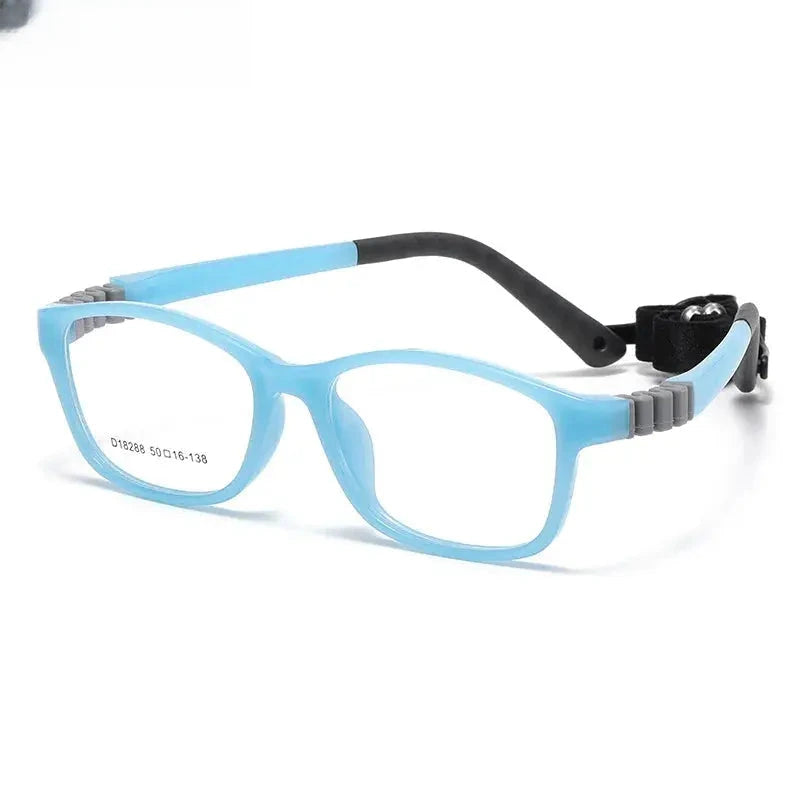 Unisex Square Full Rim Titanium Prescription Glasses 4182 — view 6 | Rx Spectacle