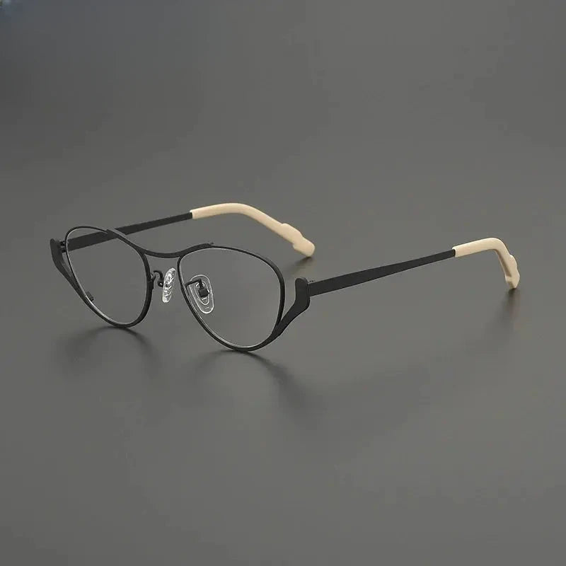Women's Oval Full Rim Titanium Prescription Glasses G85863 — view 7 | Rx Spectacle