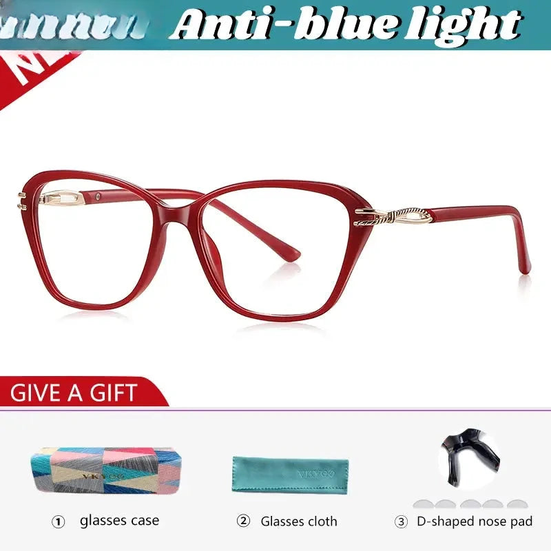 Women's Polygon Full Rim TR90 Reading Glasses 77237 — view 3 | Rx Spectacle