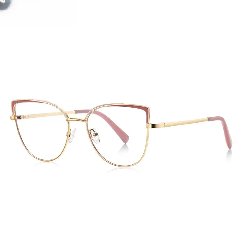 Women's Square Full Rim Alloy Reading Glasses 3103 — view 9 | Rx Spectacle