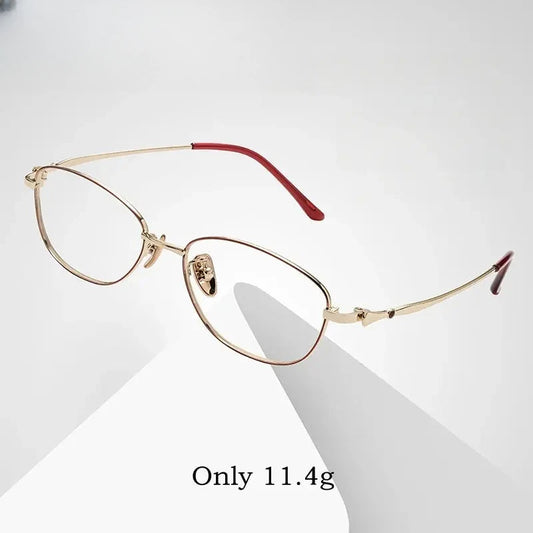 Women's Oval Full Rim Alloy Prescription Glasses 6112 — view 1 | Rx Spectacle