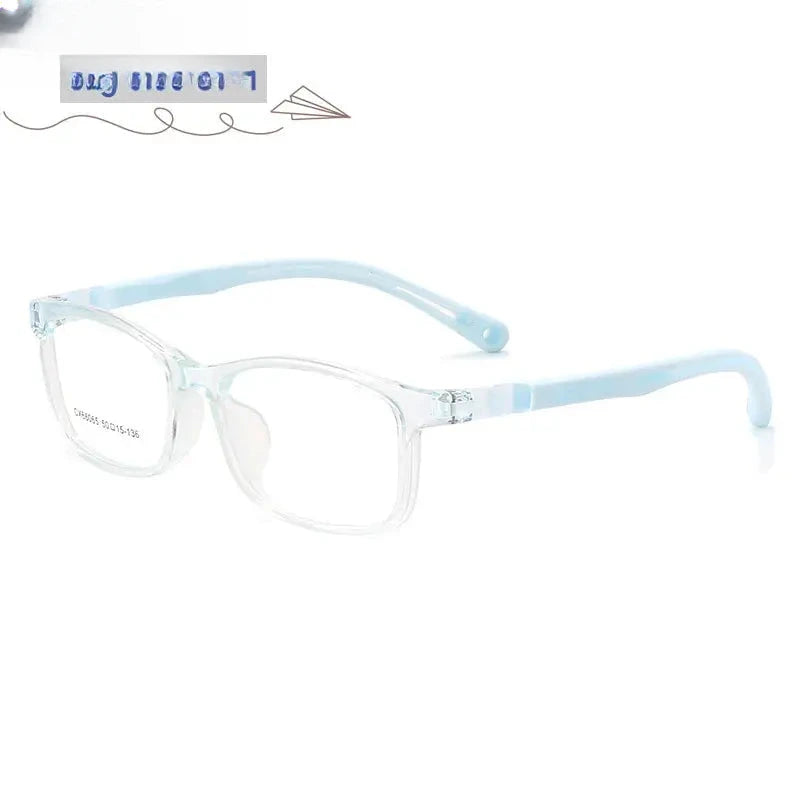 Unisex Square Full Rim TR90 Prescription Glasses V66065 — view 6 | Rx Spectacle