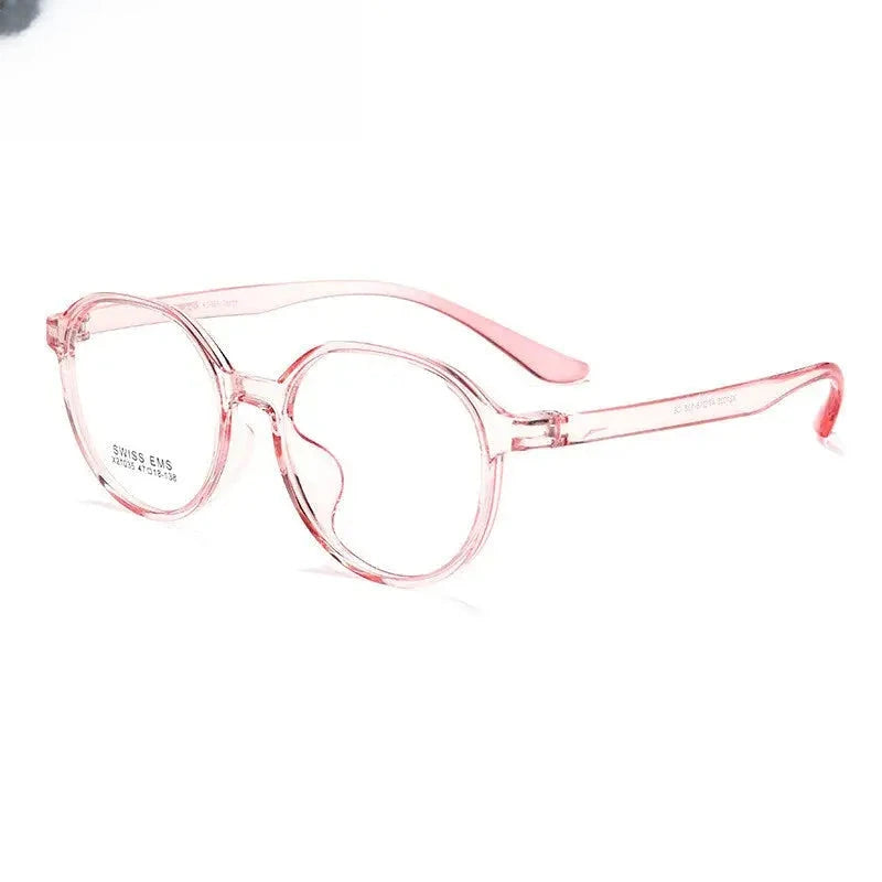 Unisex Round Full Rim Titanium Prescription Glasses 21035 — view 8 | Rx Spectacle