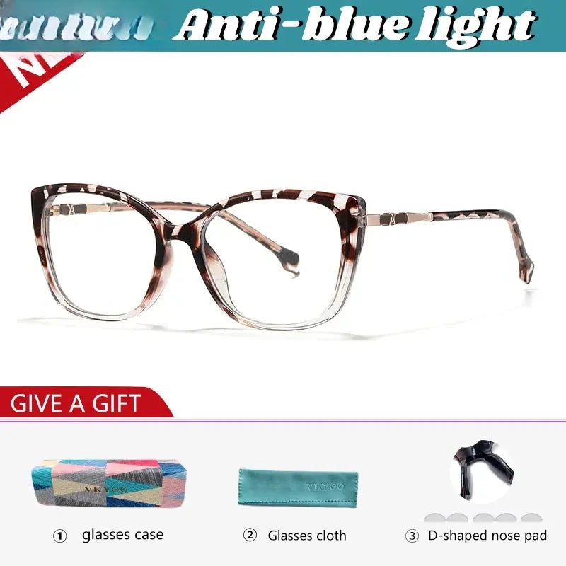 Women's Cat Eye Full Rim TR90 Reading Glasses 327004 — view 6 | Rx Spectacle