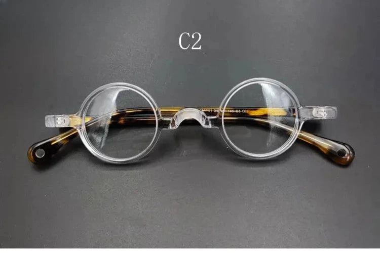Unisex Round Full Rim Acetate Prescription Glasses 3134 — view 10 | Rx Spectacle
