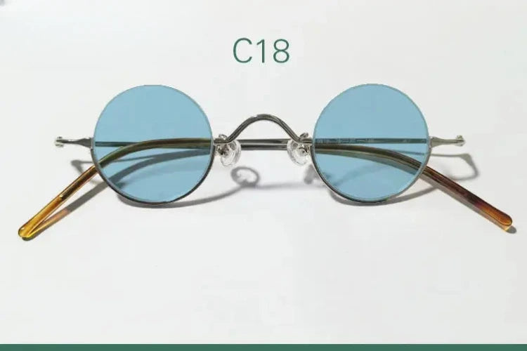 Women's Round Semi-Rimless Alloy Prescription Glasses 14130 — view 10 | Rx Spectacle