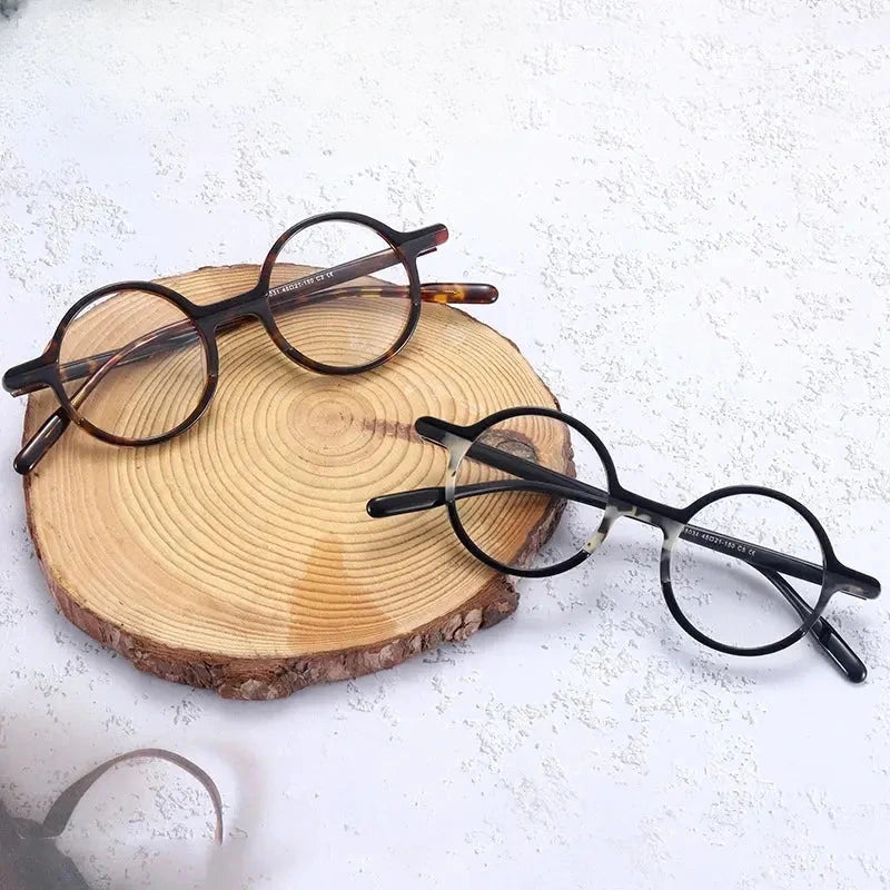 Women's Round Full Rim Acetate Prescription Glasses 98031 — view 1 | Rx Spectacle