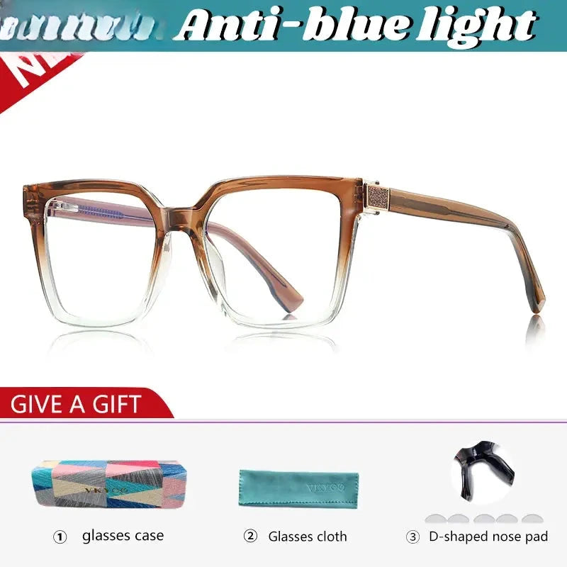 Women's Square Full Rim TR90 Reading Glasses 632281 — view 4 | Rx Spectacle