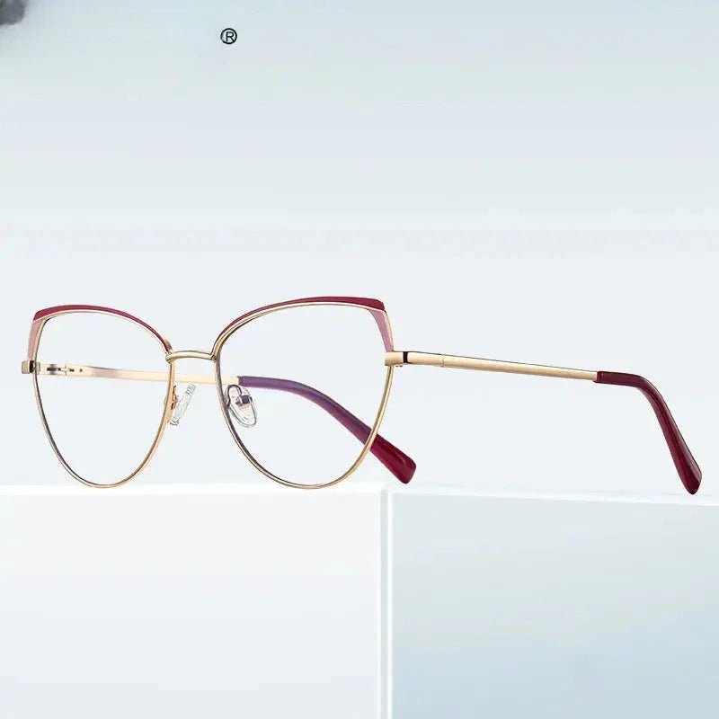 Unisex Square Full Rim Stainless Steel Reading Glasses 3105 — view 3 | Rx Spectacle