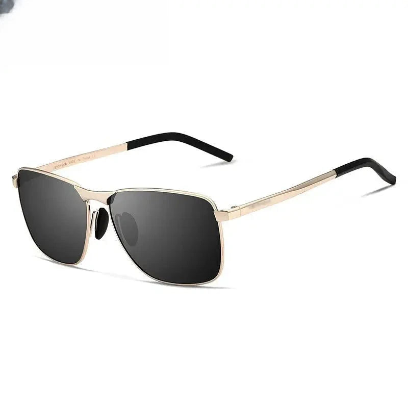 Men's Square Full Rim Stainless Steel Prescription Glasses 2462 — view 4 | Rx Spectacle