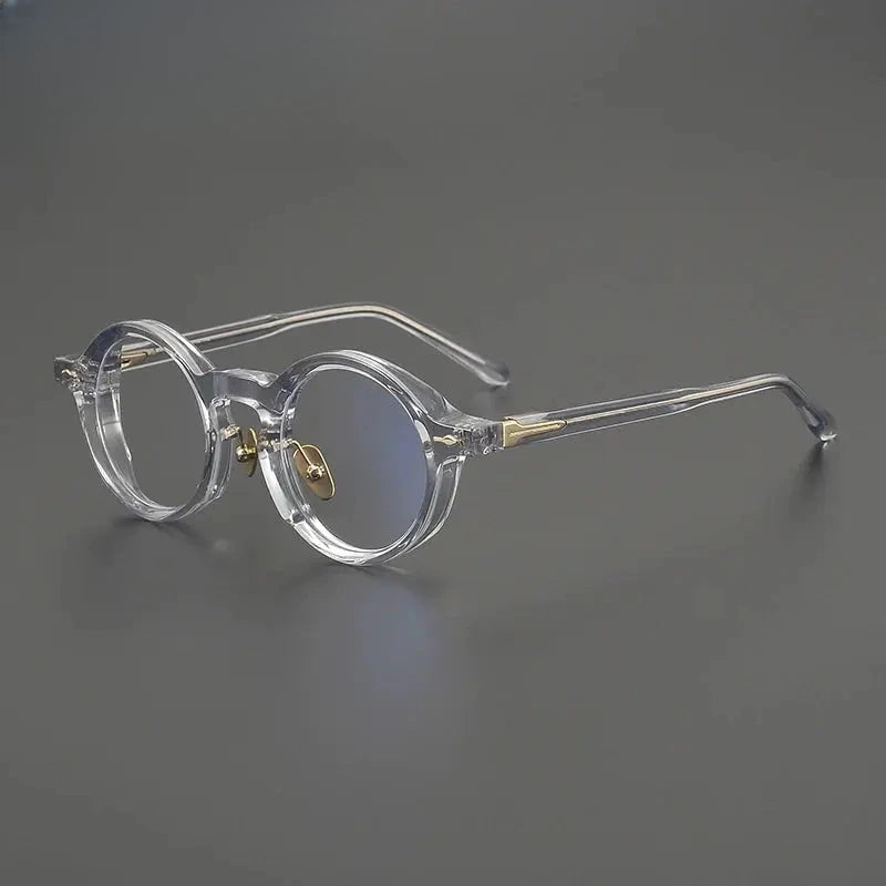 Unisex Round Full Rim Acetate Prescription Glasses Gxyj2260 — view 4 | Rx Spectacle