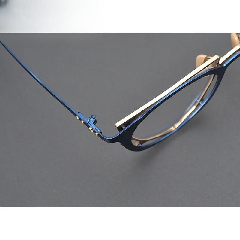 Unisex Triangle Full Rim Alloy Prescription Glasses Gxyj535 — view 11 | Rx Spectacle