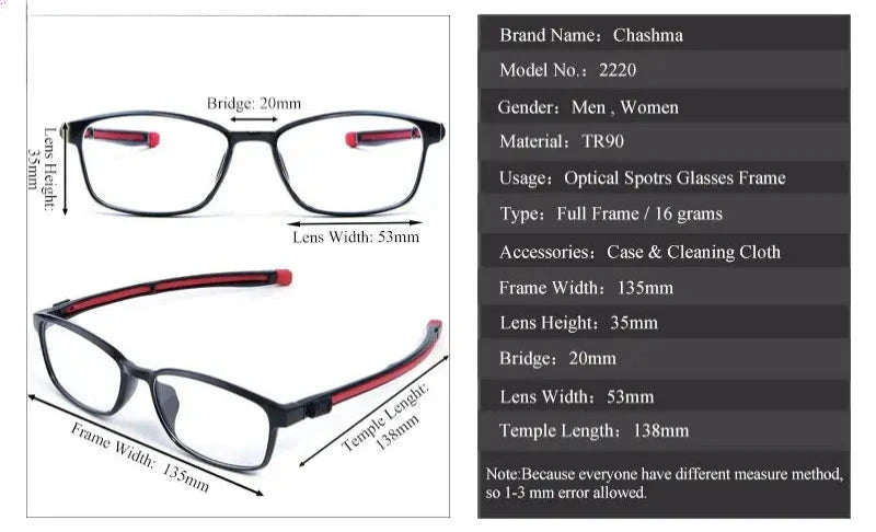 Women's Square Full Rim Titanium Prescription Glasses 22204 — view 2 | Rx Spectacle
