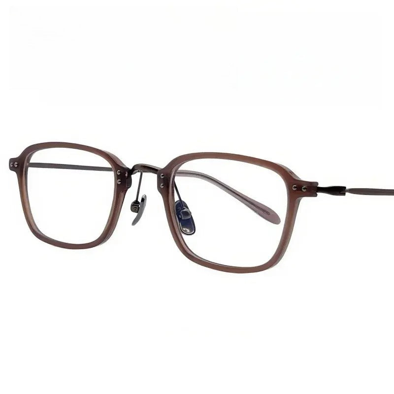 Women's Polygon Full Rim Titanium Prescription Glasses 72360 — view 1 | Rx Spectacle