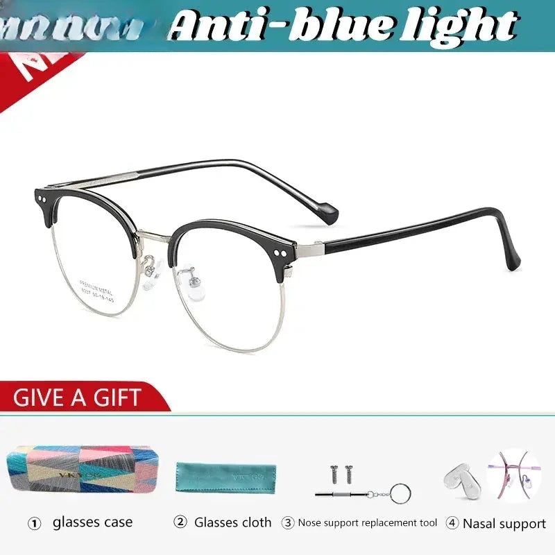 Men's Oval Full Rim Acetate Reading Glasses 8037 — view 2 | Rx Spectacle