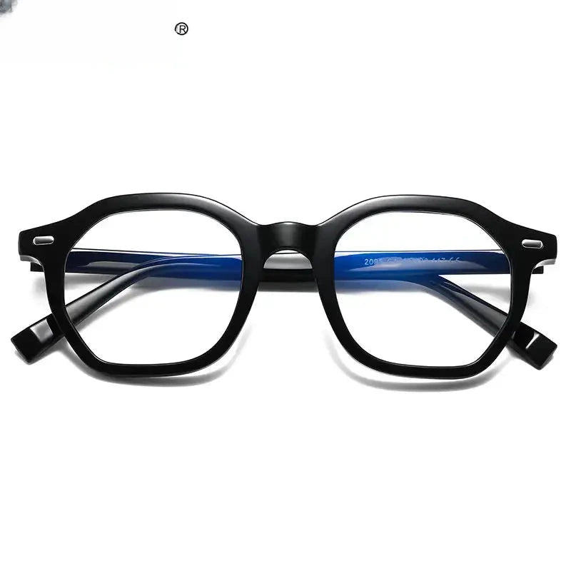 Women's Square Full Rim Titanium Reading Glasses 2095 — view 4 | Rx Spectacle