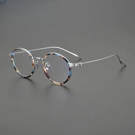 Unisex Round Full Rim Titanium Prescription Glasses Gxyj1552 — view 1 | Rx Spectacle
