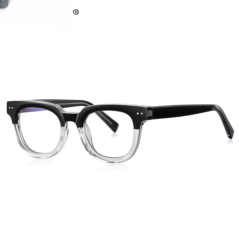 Unisex Square Full Rim Titanium Reading Glasses 2120 — view 5 | Rx Spectacle