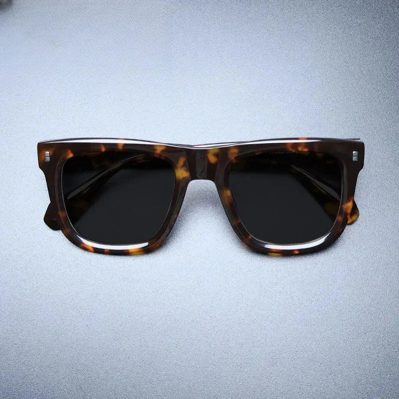 Unisex Square Full Rim Acetate Oversized Prescription Glasses M007 — view 17 | Rx Spectacle