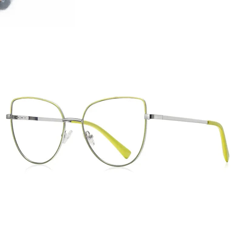 Unisex Cat Eye Full Rim Titanium Reading Glasses 3081 — view 9 | Rx Spectacle