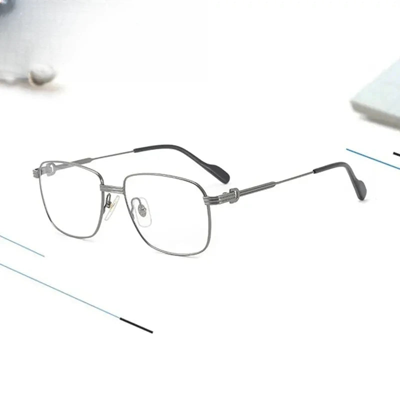 Women's Square Full Rim Titanium Prescription Glasses 880294 — view 1 | Rx Spectacle