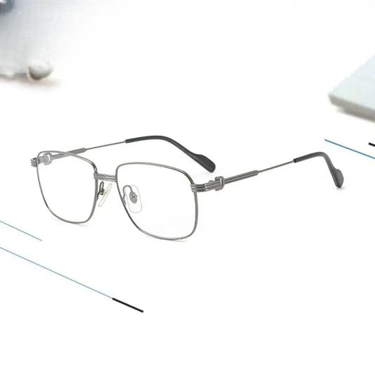 Women's Square Full Rim Titanium Prescription Glasses 880294 — view 1 | Rx Spectacle