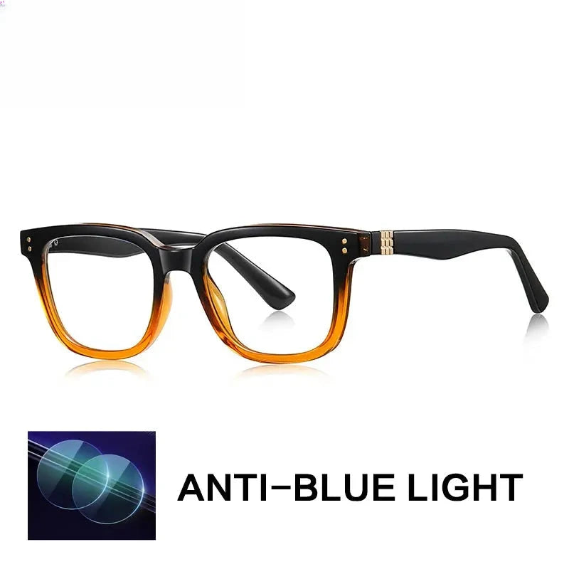 Unisex Square Full Rim Titanium Reading Glasses Gxy2225 — view 5 | Rx Spectacle