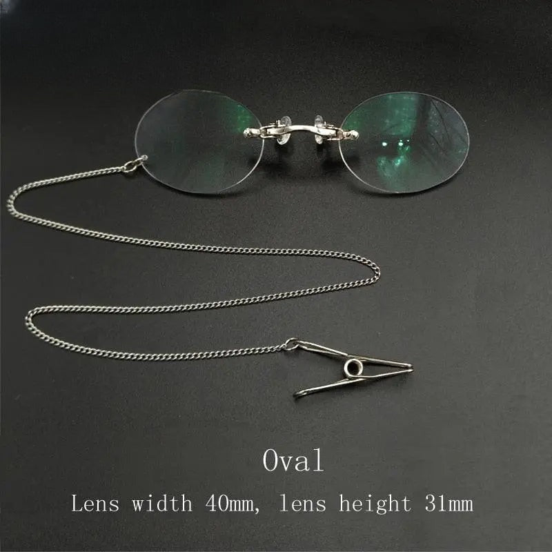 Unisex Round Full Rim Alloy Reading Glasses Y032 — view 3 | Rx Spectacle