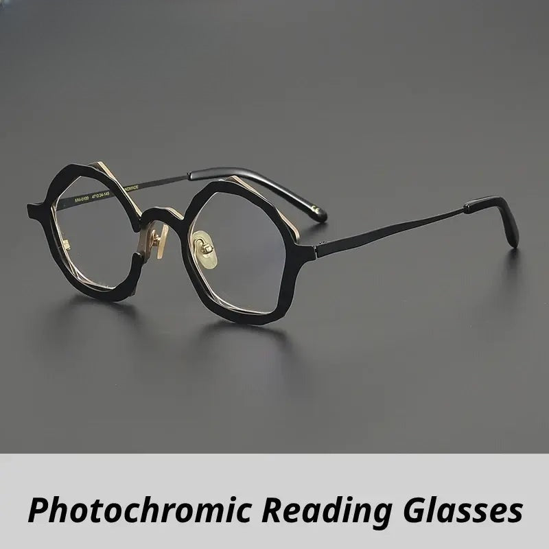Unisex Oval Full Rim Titanium Reading Glasses 970100 — view 1 | Rx Spectacle