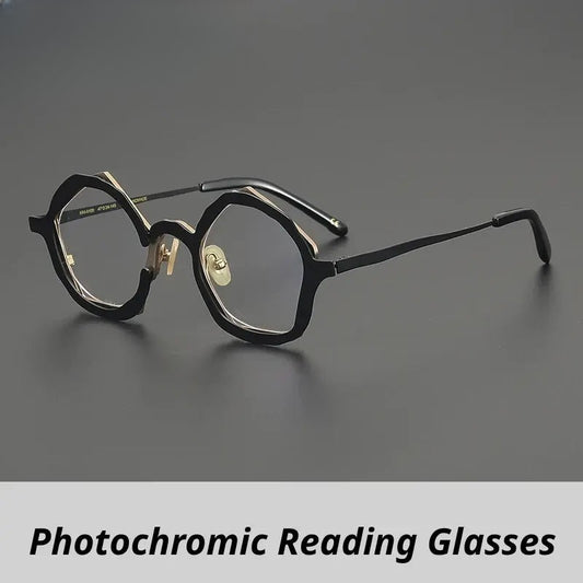 Unisex Oval Full Rim Titanium Reading Glasses 970100 — view 1 | Rx Spectacle