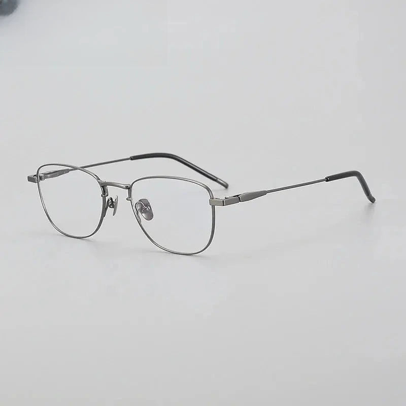 Unisex Polygon Full Rim Titanium Prescription Glasses 887465 — view 5 | Rx Spectacle