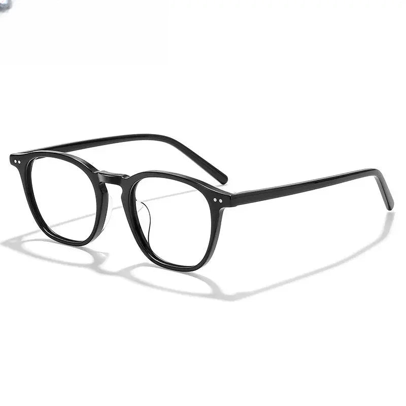 Unisex Round Full Rim Acetate Prescription Glasses 409603 — view 3 | Rx Spectacle