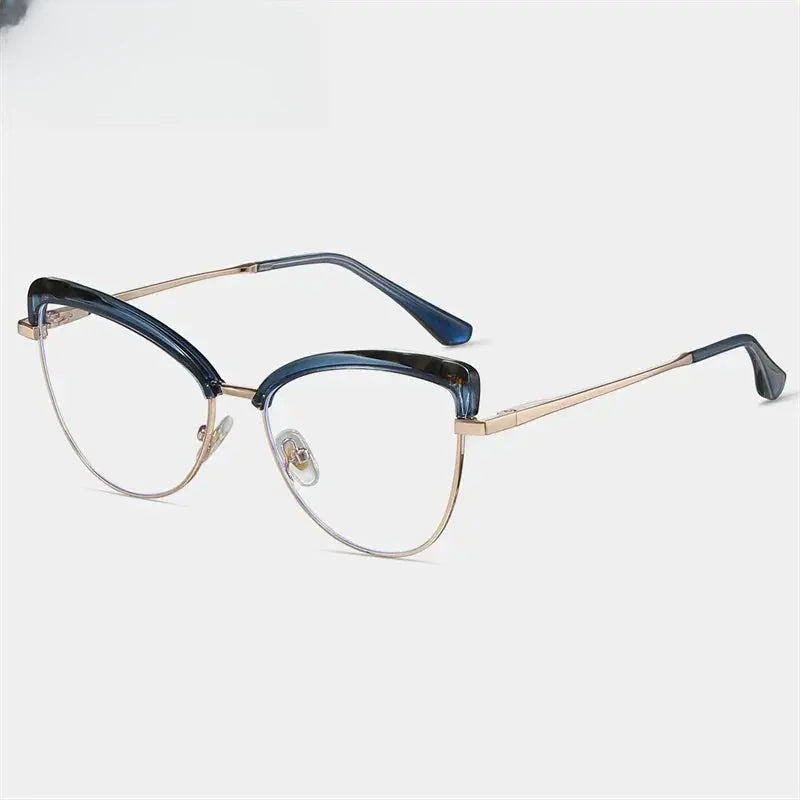 Women's Cat Eye Full Rim TR90 Prescription Glasses 87274 — view 5 | Rx Spectacle