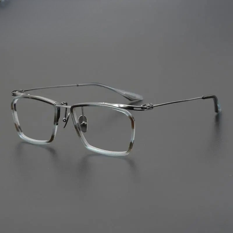 Unisex Square Full Rim Acetate Prescription Glasses Gxyj902 — view 3 | Rx Spectacle
