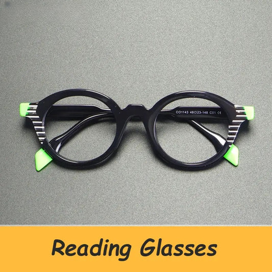 Unisex Oval Full Rim Acetate Reading Glasses G1143 — view 1 | Rx Spectacle