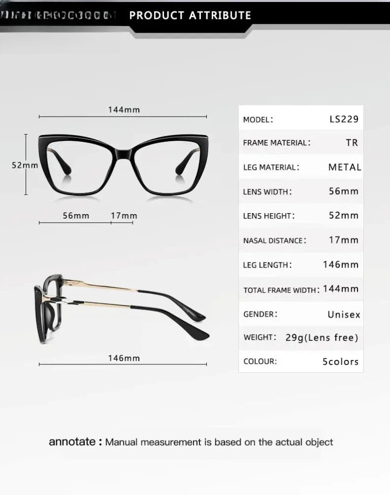Women's Square Full Rim Titanium Reading Glasses 97229 — view 2 | Rx Spectacle
