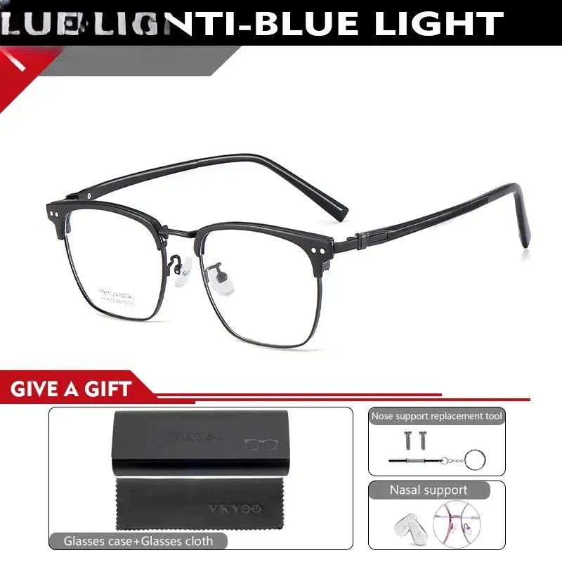 Unisex Square Full Rim Acetate Reading Glasses 8012 — view 5 | Rx Spectacle