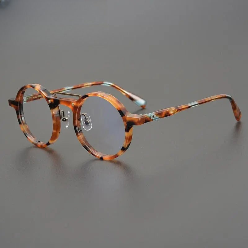 Unisex Round Full Rim Acetate Double Bridge Prescription Glasses Gxyj808 — view 2 | Rx Spectacle