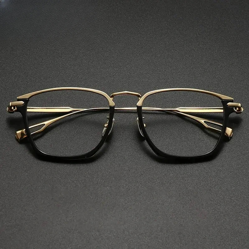 Unisex Polygon Full Rim Titanium Prescription Glasses 624015 — view 1 | Rx Spectacle